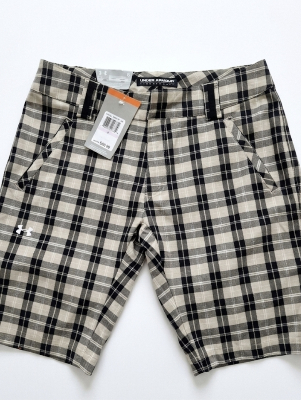 Under Armour Plaid Shorts, NEW